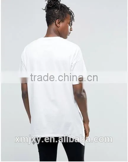 2016new Fashion Mens t Shirt Irregular Cutting t Shirt Blank Tee photo-2