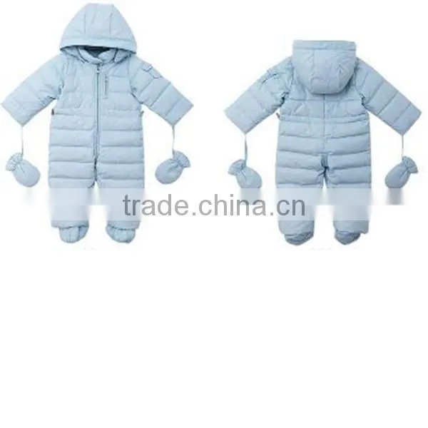 2016 Hot Saling Siamese Trousers Hoody Kid Down Jacket photo-3