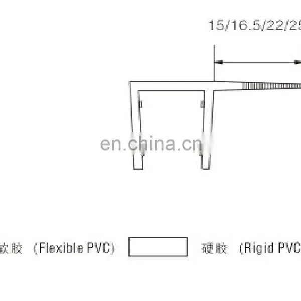 90 Degree PVC Shower Door Seal and Waterproof Strip for 6mm, 8mm, 10mm, 12mm, 15mm Glass Door photo-2