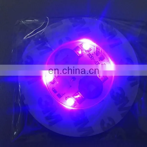 ABS Super Thin 100*10mm Good Quality Led Bottle Coaster Bar Coater Led Flashing Coaster photo-6