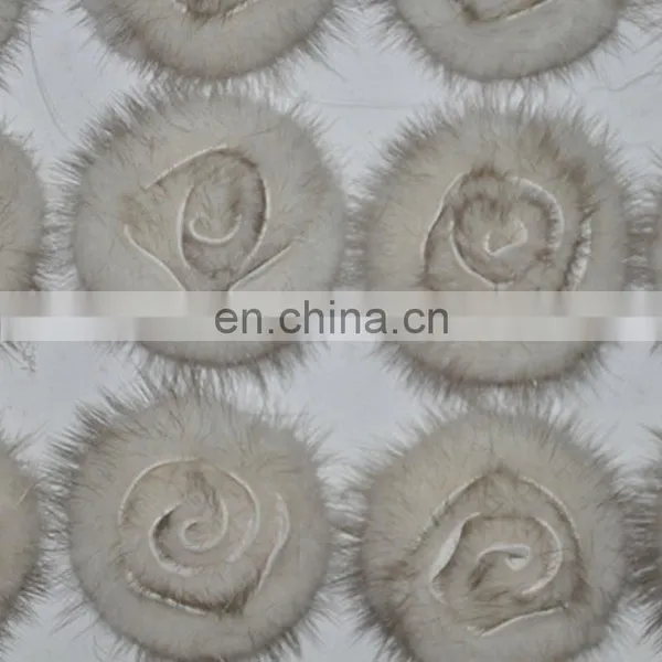 Solid Color Girl Women Genuine Fur Accessory Elastic Handmade Fur Hairband photo-2