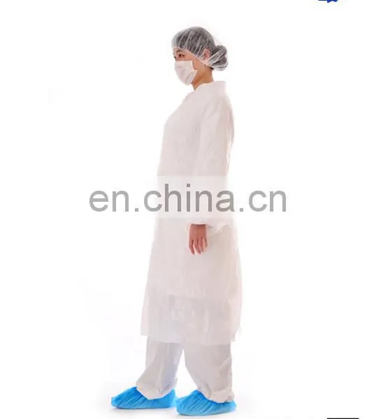 Cheap Price Plastic Nonwoven Visitor Coat for Hospital-use photo-3