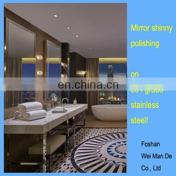 Double Sink Metal Washstand Base for King Room of Hotel photo-4
