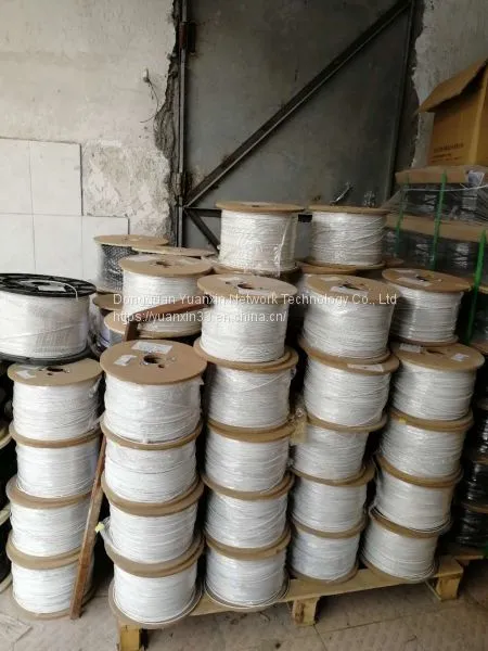 Black and White Indoor and Outdoor Fiber Optic Cable
