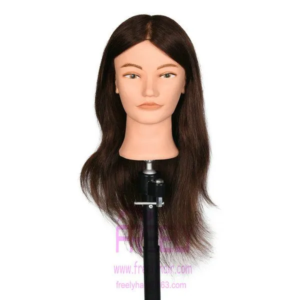 Training Head, Hairdressing Tools.human Hair Training Head photo-4