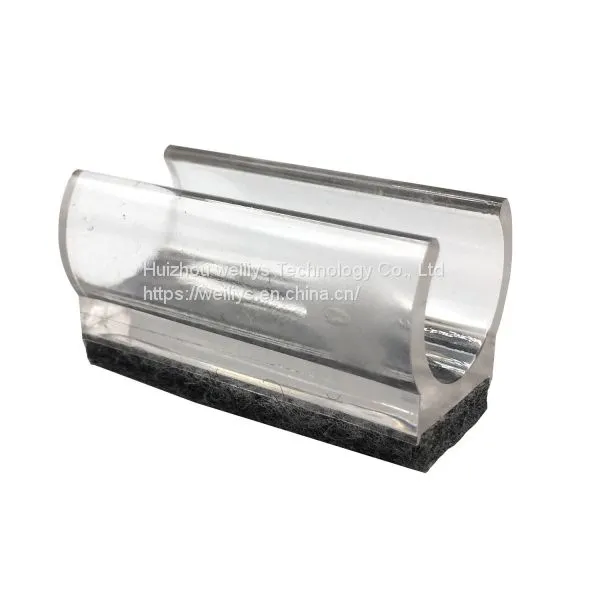 Glides for Sled Base Chairs U Shaped Chair Tube Floor Protectors Chair Legs Tips Caps for Round Sled Base Chair Leg Clear
