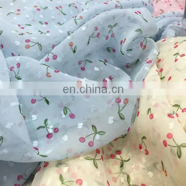 High Quality Chiffon Printed Fabric 75D for Women's Dress photo-4