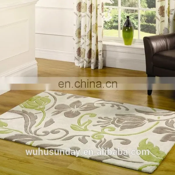 Beautiful Round Design Tianjin Factory Hand Tufted Tapis Floor Shaggy Carpet photo-5