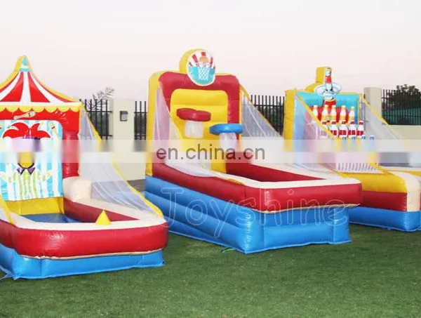 3pcs Inflatable Stalls Game Packages Active Fun Carnival Games Basketball Toss Shooting photo-3