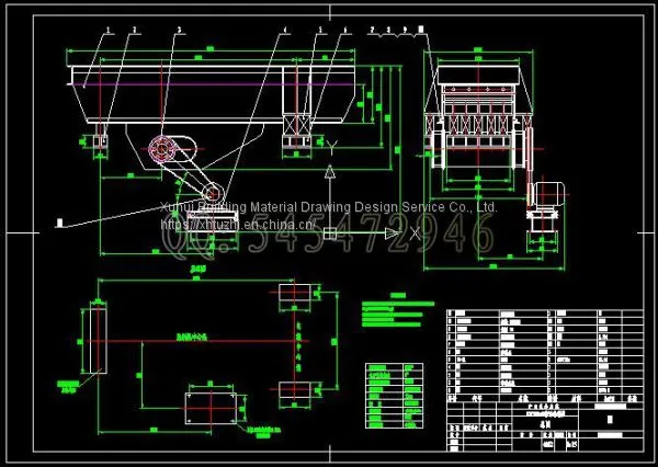 Чертежи питателя ZSW490x110 Чертежи полной механической обработки