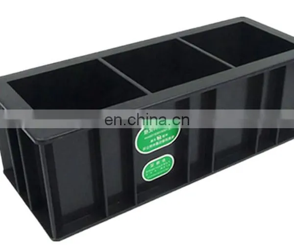 50mm Black Color Concrete Molds, Three Gang Plastic Cube Molds for Concrete photo-3