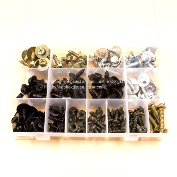 150PCS Metal Screws Expansion Screw Buckle Car Body Fastener With Box photo-2