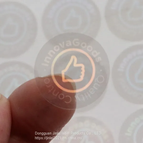 Transparent Holographic Security Label Hologram Label Laser Sticker