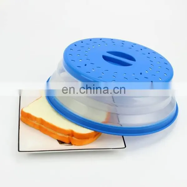 High Quality Collapsible Plate Plastic Microwave Food Dish Cover photo-3