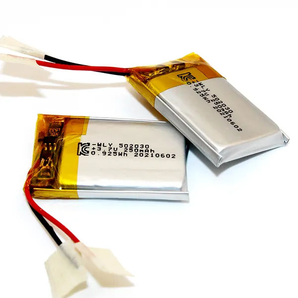 UL CB KC BIS Certificated Custom 3.7v 150 180 200 250 300 350 400 450 500mAh Lithium Polymer Battery photo-2