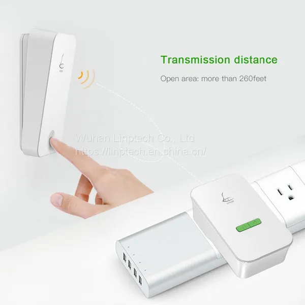 Linbell G4L Long Distance Wireless Doorbell Waterproof Self Powered US EU UK Plug With 1 Transmitter and 1 Receiver photo-4