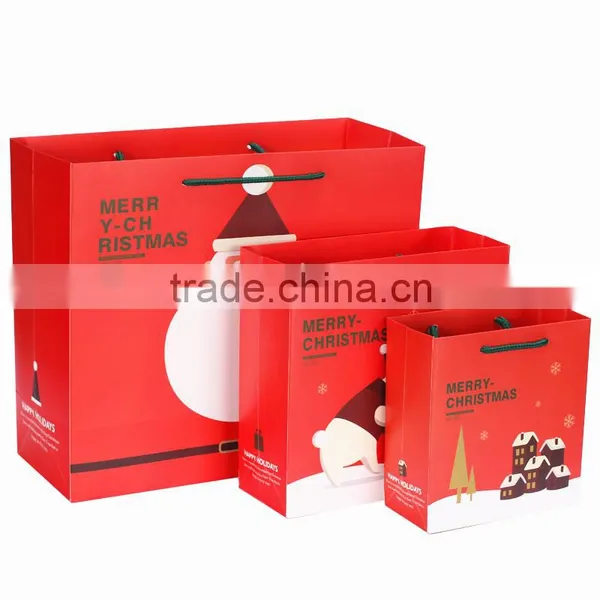 Custom Printed Low Cost Popular Hand Christmas Paper Bag Quality Choice photo-4