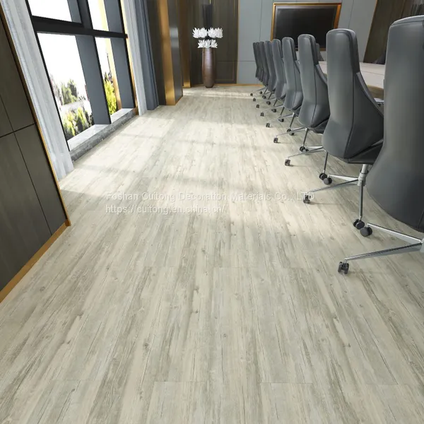 SPC Sheet Floor Guangdong Factory Wholesale 4mm Stone Plastic Floor Commercial Engineering Export Lock Plastic Floor Tile photo-2