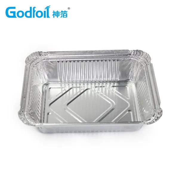 Rectanglar Aluminum Foil Container Wrinkle Wall Container photo-3