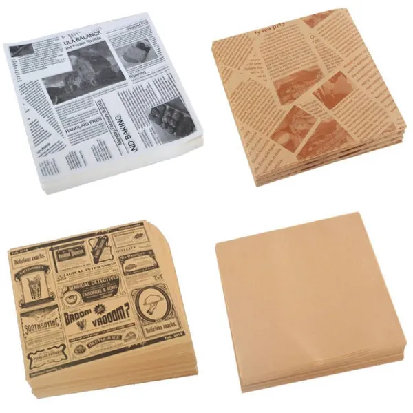 Food Grade Waxed Paper Burger Wrap Greaseproof Fast Food Sandwich Packaging photo-2