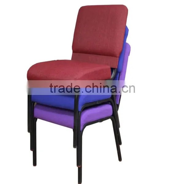 RED WINE POPALUR USED IN AUDITORIUM METAL CHURCH CHAIR photo-6