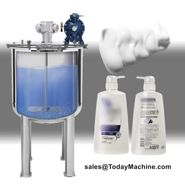 Shampoo Soap Heating Homogenizer Mixing Tank