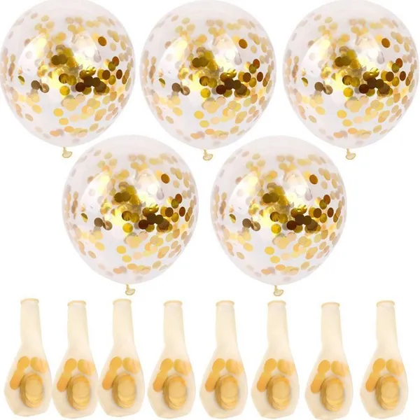 Cheap Large 36 Inch Clear Latex Birthday Decorations Gender Reveal Confetti Balloons Balloons Set With Confetti photo-2