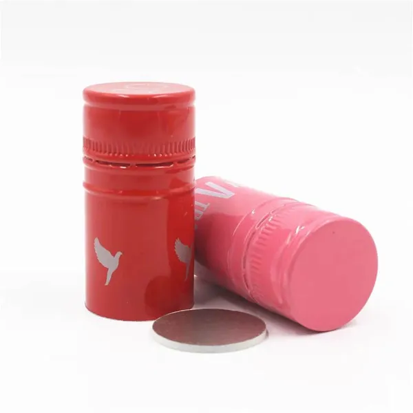 Custom 30x60mm Tamper-Evident Aluminum ROPP Caps, 30mm Wine Cap With Screen Printing photo-3