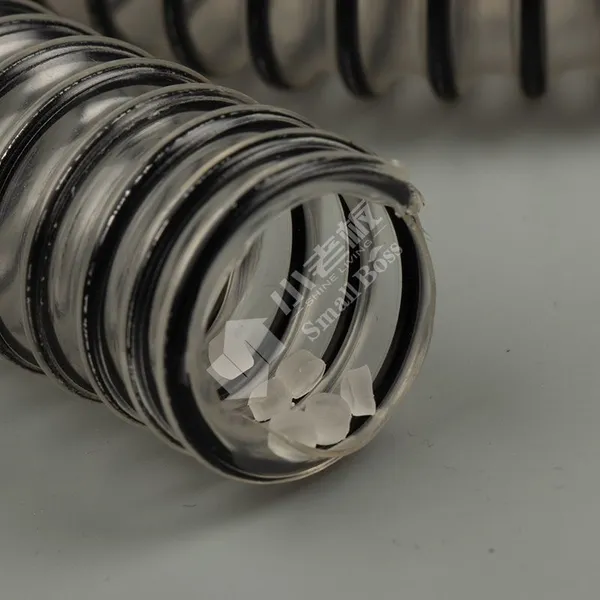 Plastic Corrugated Conduit Orange Plastic Pipe Electric Tube Flexible PVC Compound Pellets photo-6