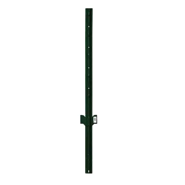 Green Painted Studded Fence T Post American Steel Studded T Post Galvanized / Fence Post 90cm Waterproof