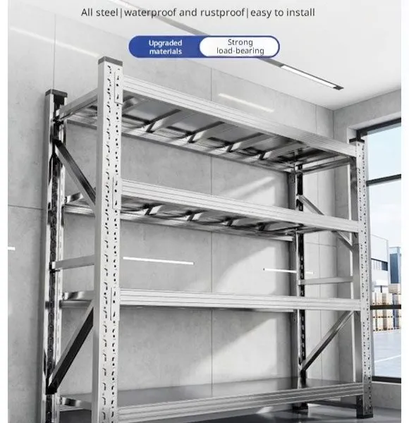 Rustproof Commercial 201 Stainless Steel Kitchen Rack | 4-Layer Adjustable Food Storage Shelving Nearby-get it Tomorrow photo-5