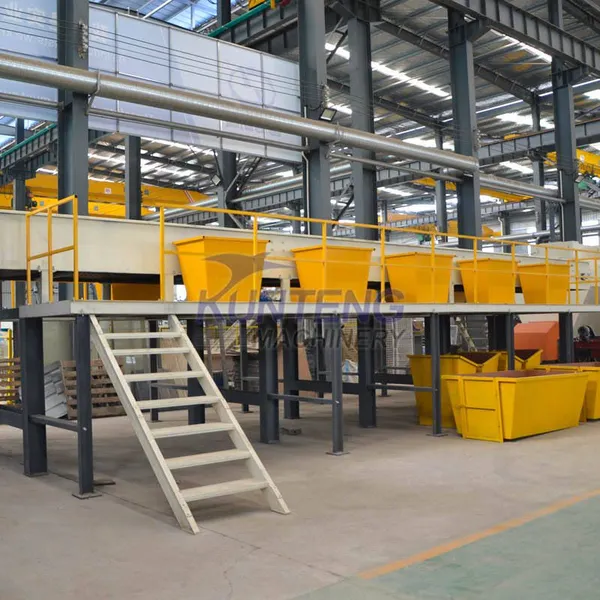 Large Dustbin for Sorting Table With Scrapshoot Hole Waste Segregation Machine Sorting Line photo-4