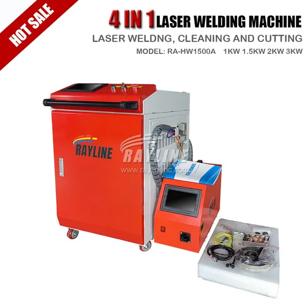 4 in 1 Fiber Laser Welding Machine Water Cooled Handheld Laser Welder for Metal Stainless Steel Aluminum Industrial Use photo-2