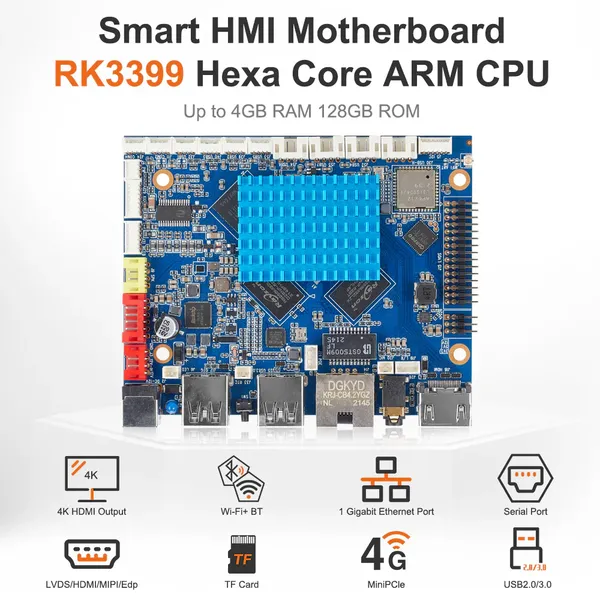 7″ Android Panel PC RK3399 – Open Frame Industrial HMI Platform | H-3399 photo-3