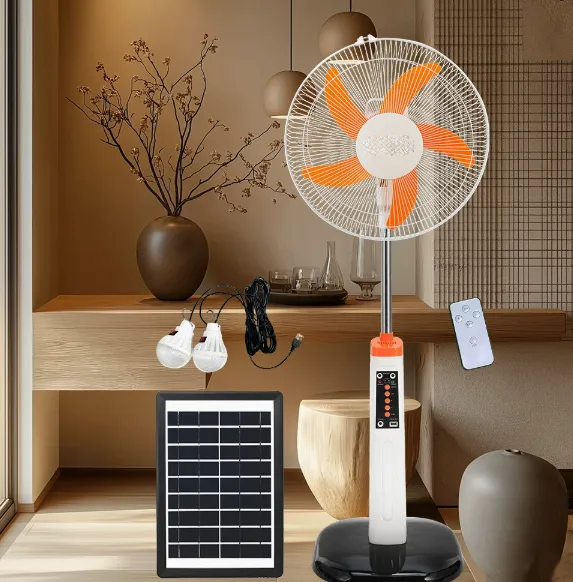 Electric Solar Fan With Solar Panel - Home Charging Solar Fan Electric Fan/solar Fan（Wechat:13510231336）