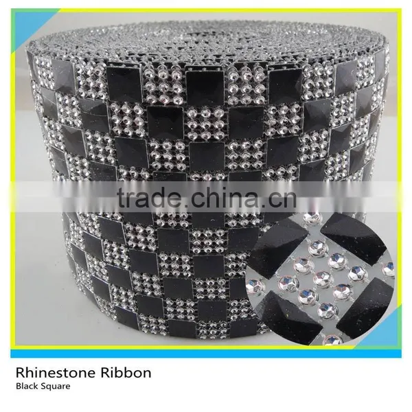 Plastic Diamante Rhinestone Ribbon Sew on 10 Yards 30 Rows Sivler Rhinestone Mesh Quality Choice photo-3