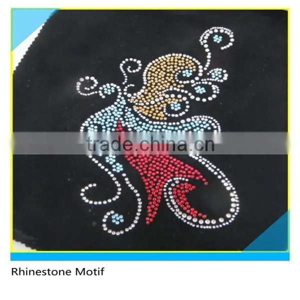 Hotfix Crystal Motif Customize Size Glass Crystal Fashion Lady Design photo-3