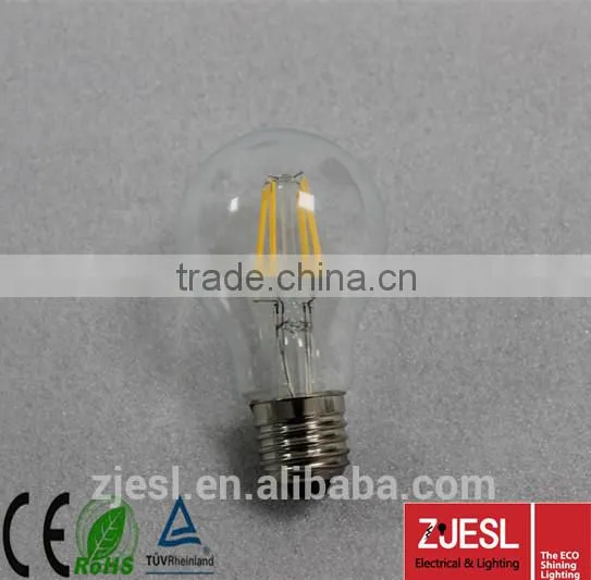 TUV CE ROHS Approved Clear Glass 6W E27 LED Filament Bulbs photo-3