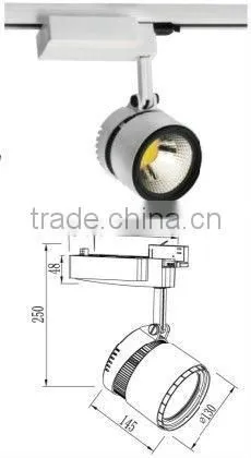 50W LED Spot Light 3years Warranty for 4 Wire Track With COB Chips photo-3