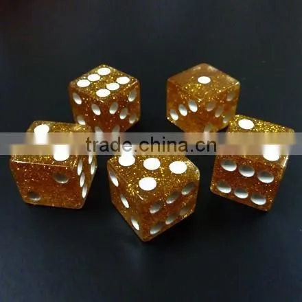 High Quality Plastic Dice Box With Glitter Effect photo-6