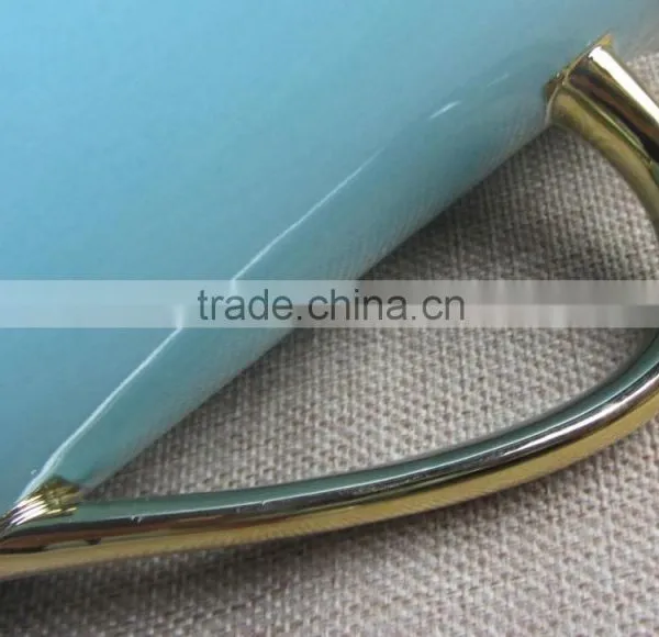 2015 Hot Sell Light Blue Mugs With Gold Colour photo-5
