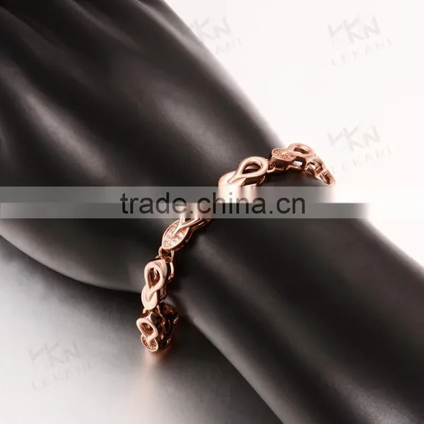 Exquisite Fashion 18k Rose Gold Jewellery Bracelet Hand Chain for Men photo-6
