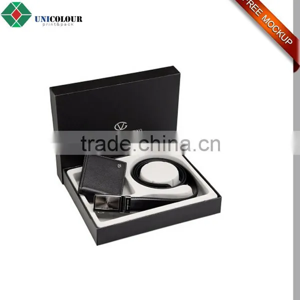 Custom Luxury Printed Cardboard Belt Buckle Box With EVA Tray photo-3