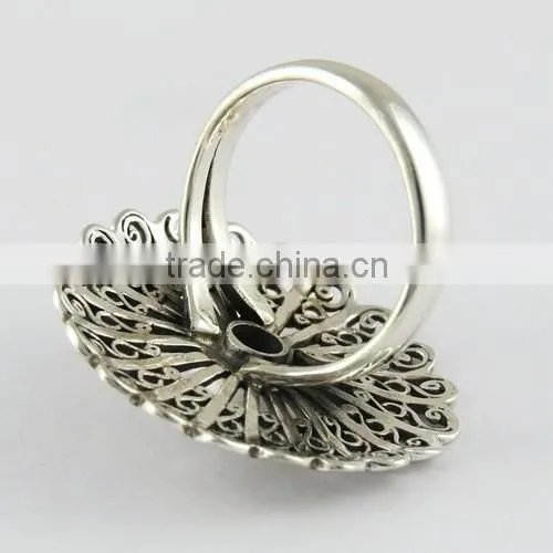 Deluxe Rainbow Moon Stone Ring, Gemstone Silver Jewelry, Handmade Silver Jewelry photo-5