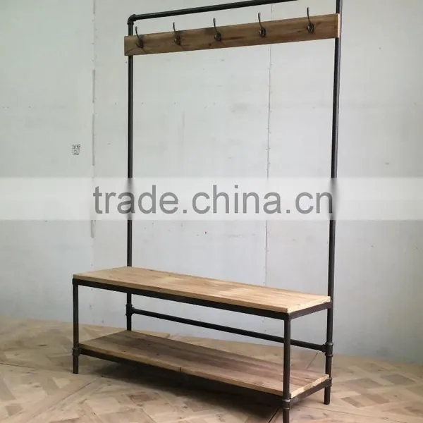 Industrial Vintaged Furniture Rustic Solid Wood Furniture photo-2