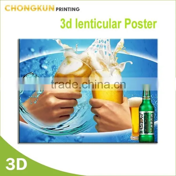 3d Hot Beer Advertising Lenticular Poster photo-2