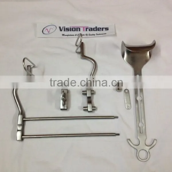 Balfour Abdominal Retractor Set Stainless Steel CE ,ISO Standard , 18cm Spread With Center Blade All Sizes of Blades Available photo-4