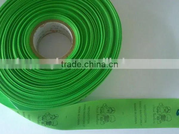 Custom Garment Printed Satin Ribbon Care Label photo-3