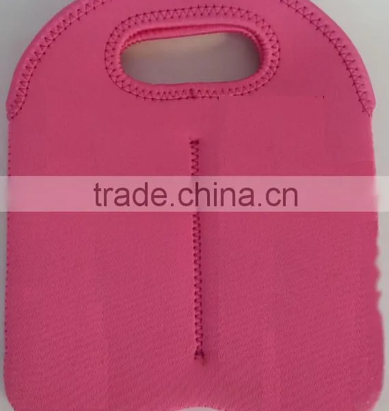 OEM Neoprene Double Wine Bottles Sleeve Holder photo-2
