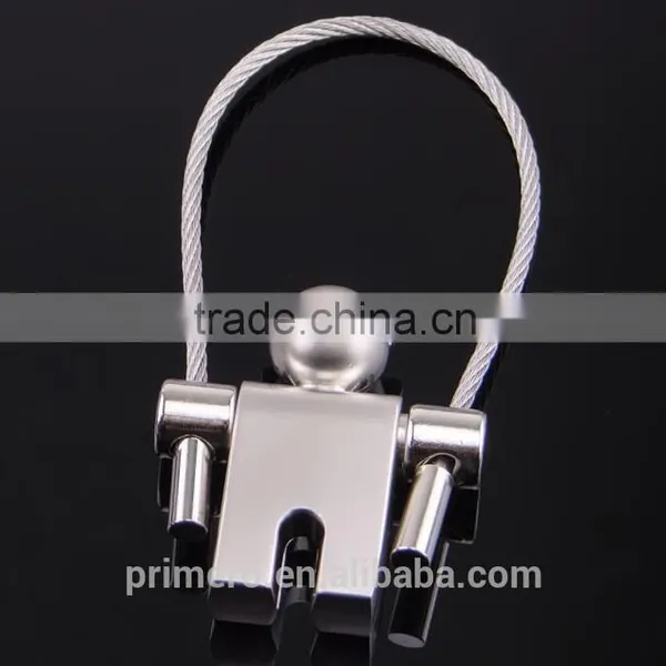 Boy Skipping Rope Key Chain Aircraft Cable Keychain Wire Key Ring Stianless Steel Keyring photo-4
